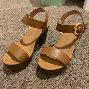 Brown wedges size 7!